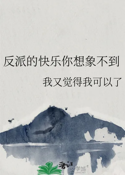 《反派的快乐你想象不到》小说封面
